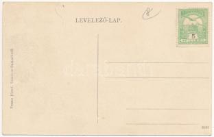 Buziásfürdő, Baile Buzias; Montázs gólyákkal és gyerekekkel. Francz József kiadása / spa. Montage wi...