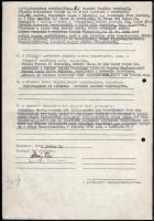 1981 Magyar Filmgyártó vállalat úti jelentése Puskás Ferenc és Czibor Zoltán interjúról az c. filmhe...