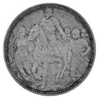 1896KB 1K Ag "Millennium" eredeti, dombornyomott, barna színű "Millenniumi Koronaérem...