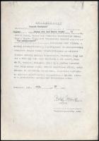 1981 Puskás Ferenc és feleségének hozzájáruló nyilatkozata az Aranycsapat c. filmben képmásul felhas...