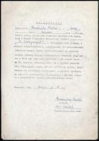 1981 Buzánszky Jenő válogatott labdarúgó és feleségének hozzájáruló nyilatkozata az Aranycsapat c. f...