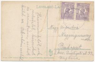 Kézdivásárhely, Targu Secuiesc; Fő tér / Piata Regina Maria. Turóczi István kiadása / main square, s...