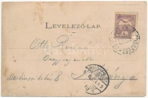 1901 Székelyudvarhely, Odorheiu Secuiesc; Kossuth utca, Budvártető, Schnapek szálloda. Dragomán kiad...