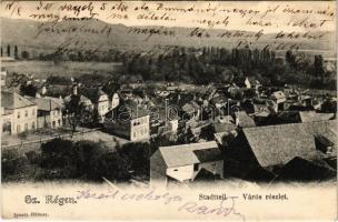 1908 Szászrégen, Reghin; Stadtteil / Város részlet. Ignatz Hübner kiadása / general view (EK)