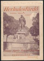 Herkulesfürdő. Mehádia melletti gyógyhely. A Temesi Agrár Takarékpénztár Részvénytársaság főbérlete Temesvárott. Temesvár,én. (cca 1910),Uhrmann Henrik, 32 p. Kiadói illusztrált papírkötés, az elülső borító felső részén elhalványult bejegyzéssel, az elülső borítón kopással és a felső sarkán kis hiánnyal.