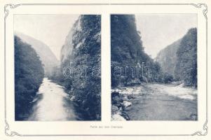 Herkules-fürdő. (Herkulesbad) Bp., én. (cca 1910), Pallas-ny., 30+1 p. Német nyelvű prospektus. Gazd...