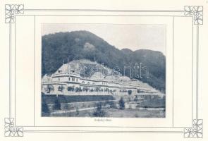 Herkules-fürdő. (Herkulesbad) Bp., én. (cca 1910), Pallas-ny., 30+1 p. Német nyelvű prospektus. Gazd...