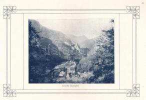 Herkules-fürdő. (Herkulesbad) Bp., én. (cca 1910), Pallas-ny., 30+1 p. Német nyelvű prospektus. Gazd...