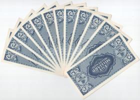 1946. 1.000.000.000MP (12x) T:AU-XF fo. egy-két kivételtől eltekintve hajtatlanok, de mindegyiken va...