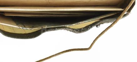 1917 I. világháborús térképtartó 4 db olasz harctéri részleteket ábrázoló térképpel, Bizam Miksa, a ...