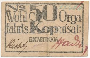 Orosz Birodalom / Baterenaja hadifogolytábor ~1918. 50k "Batareinaia", No alatt két vonal T:F / Russian Empire / Baterenaja POW Camp ~1918. 50 Kopeks "Batareinaia", two lines under No C:F Adamo HKC-3.1