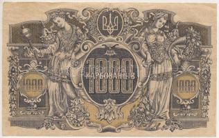 Ukrajna / Autonóm Köztársaság 1918. 1000K T:F kis beszakadások 
Ukraine / Autonomous Republic 1918....
