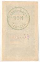 Orosz Birodalom / Irkutszk tiszti hadifogolytábor, nyomdai kivitel ~1918. 1R, hátoldalon "TaBor...