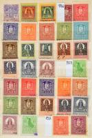 1858-2004 Több mint 460 darabos okmánybélyeg alapgyűjtemény 8 lapos közepes berakóban