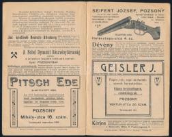 Pozsony. A város idegenforgalmi bizottságának kalauza. Pozsony,én. (cca 1900-1910),Reklamfuchs,(Hung...