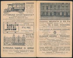 Pozsony. A város idegenforgalmi bizottságának kalauza. Pozsony,én. (cca 1900-1910),Reklamfuchs,(Hung...