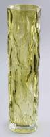 Whitefriars Glass, Geoffrey Baxter (1922-1995): Váza. Jelzés nélkül, minimális kopottsággal, kis pattogzással, m: 25 cm