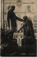 1916 Zilah, Zalau; Wesselényi szobor. Seres Samu kiadása / statue, monument (EK)