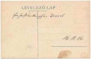 1916 Barcarozsnyó, Rozsnyó, Rasnov, Rosenau; utca. Hiemesch kiadása / street view (fl)