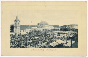 Marosvásárhely, Targu Mures; Széchenyi tér, piac. W.L. Bp. 6414. / market