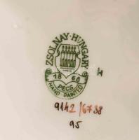 Zsolnay bonbonier. Jelzett, hibátlan, d: 9,5 cm