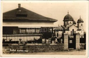 1944 Zsibó, Jibou; Kastély utca, Ortodox templom / street, Orthodox church