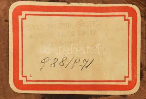 Zeller Mihály (1859-1915): Női portré, 1894. Olaj, karton. Jelezve jobbra lent. Dekoratív, üvegezett...