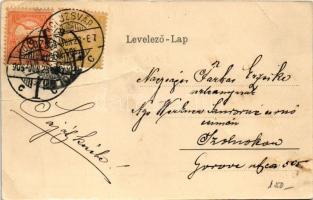 1905 Kolozsvár, Cluj; Igazságügyi, Pénzügyi és Erdészeti paloták / Palace of Justice, Financial Pala...