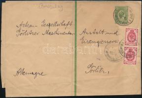 ~1919 Díjkiegészített díjjegyes boríték / PS-cover with additional franking to Görlitz