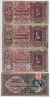 7db-os vegyes pengő bankjegy tétel, mind valamilyen numizmatikai találkozó felülbélyegzésével T:F,VG