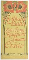 1905 Gotthard-Bahn, Comói-tó, szecessziós menetrend