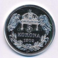 DN "Királyi koronák - II. Géza / 5 korona 1909" Ag emlékérem tanúsítvánnyal (20g/0.999/38,...