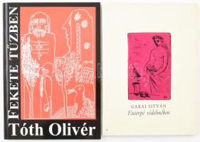 2 db DEDIKÁLT könyv: Garai István: Euterpé védelmében. Bp., 1977, szerzői kiadás. Első kiadás. Kiadói papírkötés, kissé koszos borítóval. Megjelent 1500 példányban. A szerző, Garai István (1915-2008) által DEDIKÁLT példány. + Tóth Olivér: Fekete tűzben. Miskolc, 2002, Felsőmagyarország Kiadó. Kiadói papírkötés. A szerző által Faragó Györgynek DEDIKÁLT.