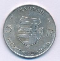 1947. 5Ft Ag "Kossuth" T:XF patina, kis ph. Adamo F8.1