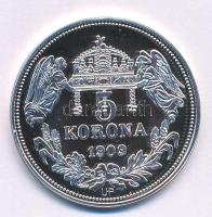 DN "Királyi koronák - Imre / 5 korona 1909" Ag emlékérem tanúsítvánnyal (20g/0.999/38,61mm...