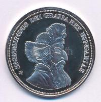 DN &quot;Királyi koronák - Zsigmond / 5 korona 1909&quot; Ag emlékérem tanúsítvánnyal (20g/0.999/38,61mm) T:PP patina