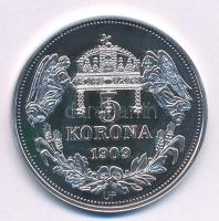 DN "Királyi koronák - Zsigmond / 5 korona 1909" Ag emlékérem tanúsítvánnyal (20g/0.999/38,...