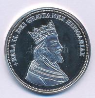 DN &quot;Királyi koronák - II. Béla / 5 korona 1909&quot; Ag emlékérem tanúsítvánnyal (20g/0.999/38,61mm) T:PP patina