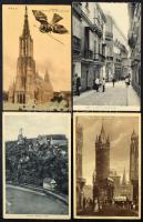 83 db RÉGI külföldi város képeslap vegyes minőségben / 83 pre-1945 European town-view postcards in mixed quality