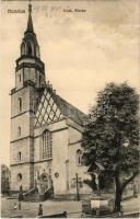 1906 Boleslawiec, Bunzlau; Kath. Kirche / church (fl)