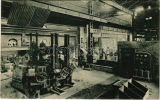 Resicabánya, Resita; Cuptor electric / Elektro Ofen / vasgyár belső, elektromos olvasztók / iron works, factory interior, electric furnaces (apró szakadás / tiny tear)