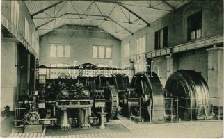 Resicabánya, Resita; centrala hydro-electrica / Elektrische Zentrale / vasgyár belső, elektromos központ / iron works, factory interior, electric central