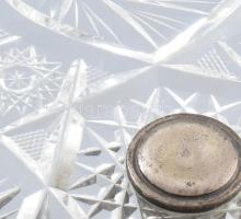 Aufsatz. Kristály, ezüst (Ag) talppal. d: 21 cm 