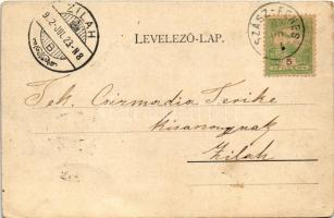 1902 Kolozsvár, Cluj; Állami felsőbb leány iskola. Rigó Árpád kiadása / school (gyűrődés / crease)