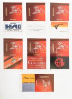 500 darabos külföldi gyufacímke gyűjtemény mappában lapokra ragasztva