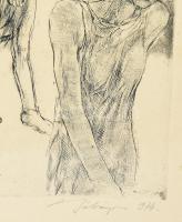 Bálványos Huba (1938-2011): Emlékezés koránkelő lányokra, 1974. Rézkarc, papír, jelzett, számozott (...