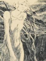 Bálványos Huba (1938-2011): Emlékezés koránkelő lányokra, 1974. Rézkarc, papír, jelzett, számozott (...