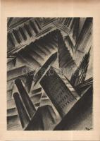 Ruzicskay György (1896-1993) Kőnyomat-papír 23x31 cm