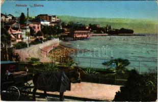 1910 Abbazia, Opatija; Slatina, horse chariot / fiáker (EK)