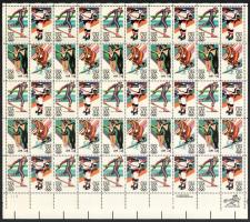 USA '40-es és '50-es teljes ívek ívberakóban (8 ív, Névérték: USD 67,-), hozzá kevés bélye...